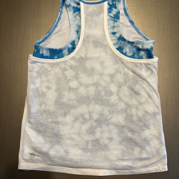 EUC Athleta Girl Perfect Pair Tank Blue RD 288220 Size Medium 8-10 - Picture 7 of 8